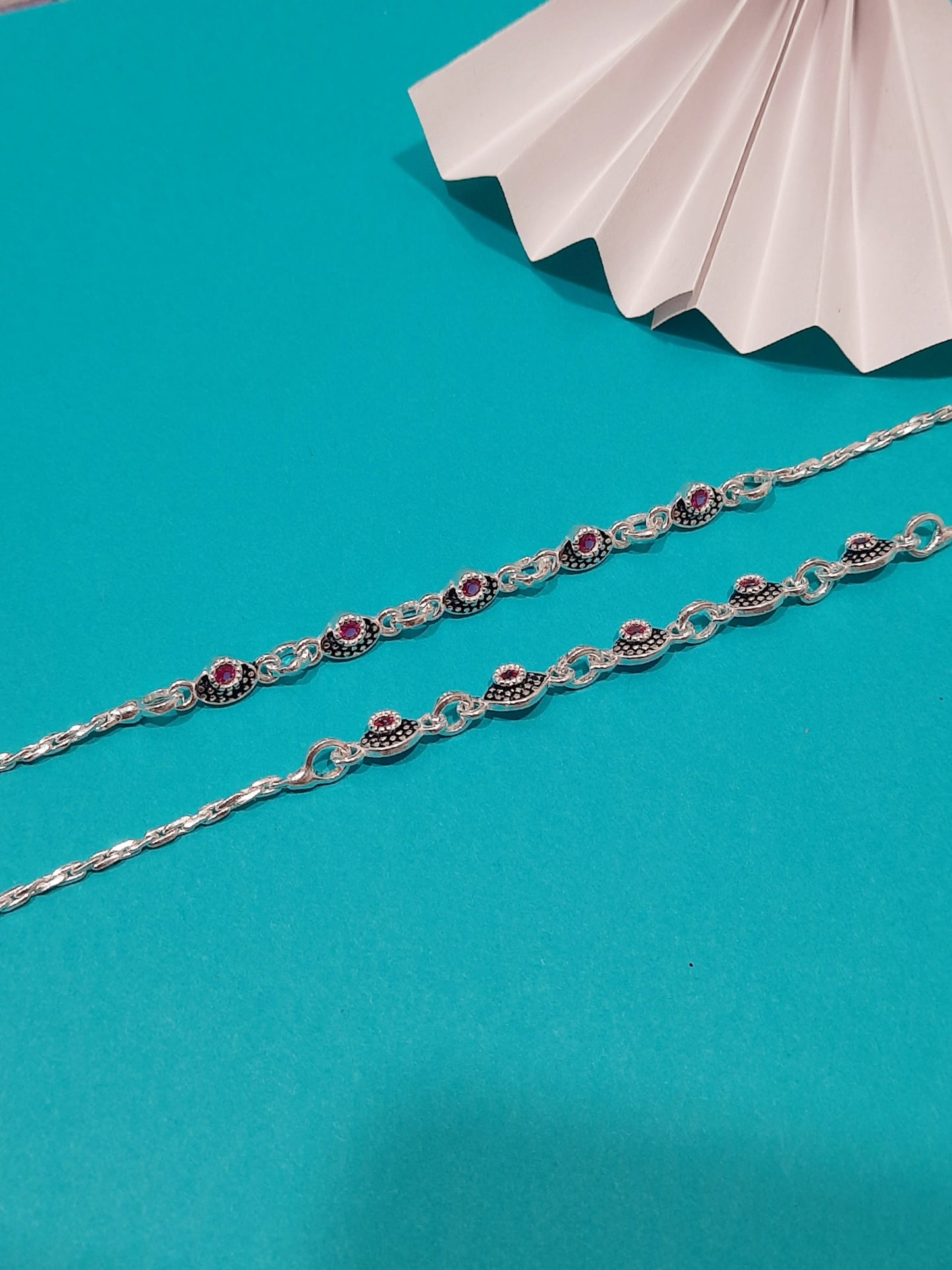 Rawa Ruby Stone Anklet